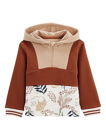Sweat-shirt à capuche bébé en molleton Wally