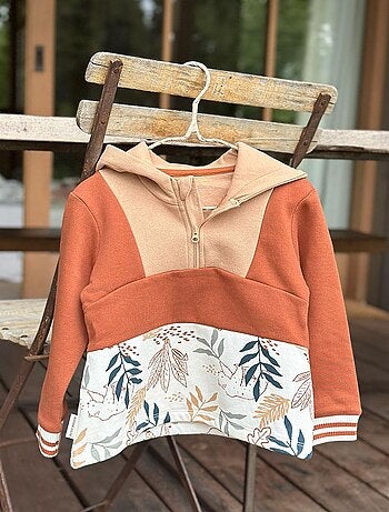Sweat-shirt à capuche bébé en molleton Wally