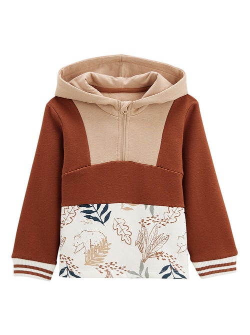 Sweat-shirt à capuche bébé en molleton Wally - Kiabi