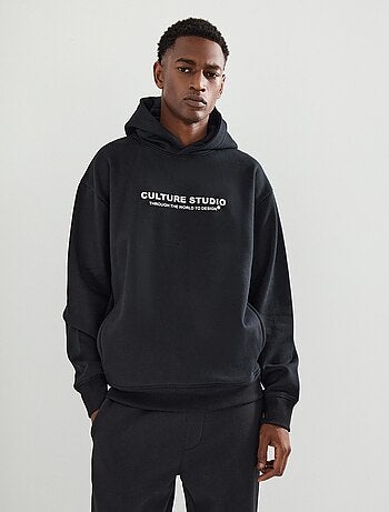 Sweat-shirt à capuche en molleton, MO Fashion