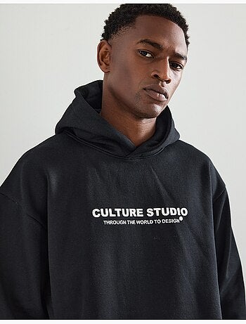 Sweat-shirt à capuche en molleton, MO Fashion