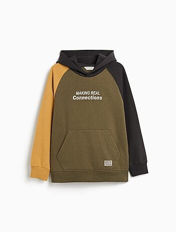 Sweat-shirt à capuche en peluche, MO Fashion