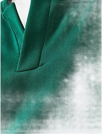 Sweat-shirt à capuche et col en v lucci