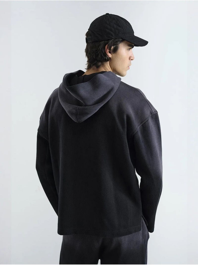 Sweat-shirt à capuche giesto Noir - Kiabi