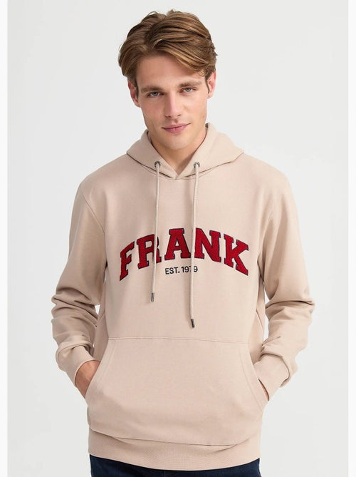 Sweat shirt à capuche, logo bouclette - AFIBEL - Kiabi