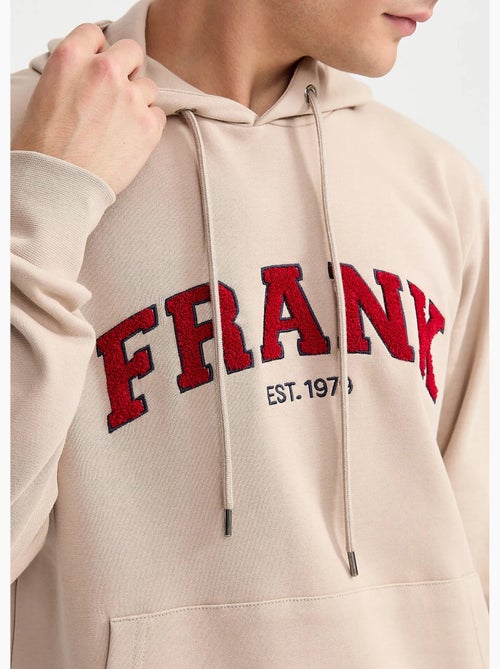 Sweat shirt à capuche, logo bouclette - AFIBEL - Kiabi