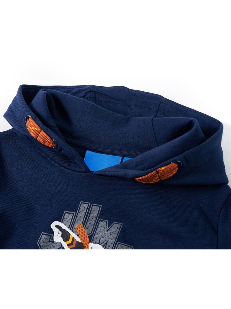 Sweat-shirt À Capuche Pour Enfants Coton - VidaXL Bleu - Kiabi