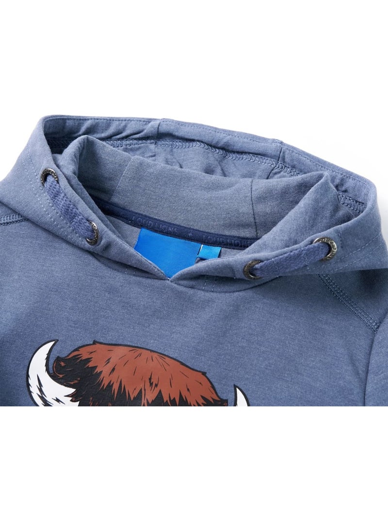 Sweat-shirt À Capuche Pour Enfants Coton - VidaXL Bleu - Kiabi