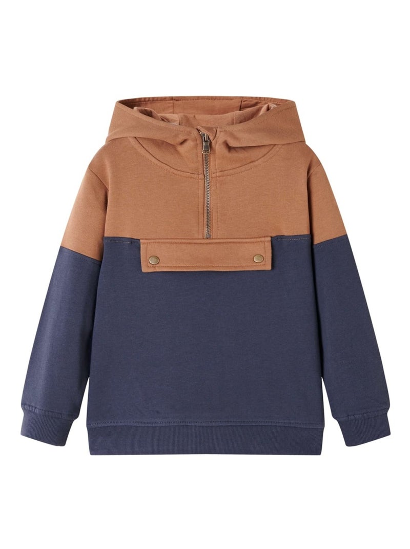 Sweat-shirt À Capuche Pour Enfants Coton - VidaXL gris anthracite - Kiabi