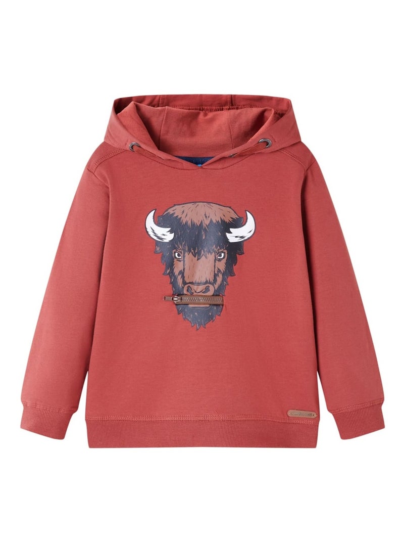 Sweat-shirt À Capuche Pour Enfants Coton - VidaXL Rouge - Kiabi