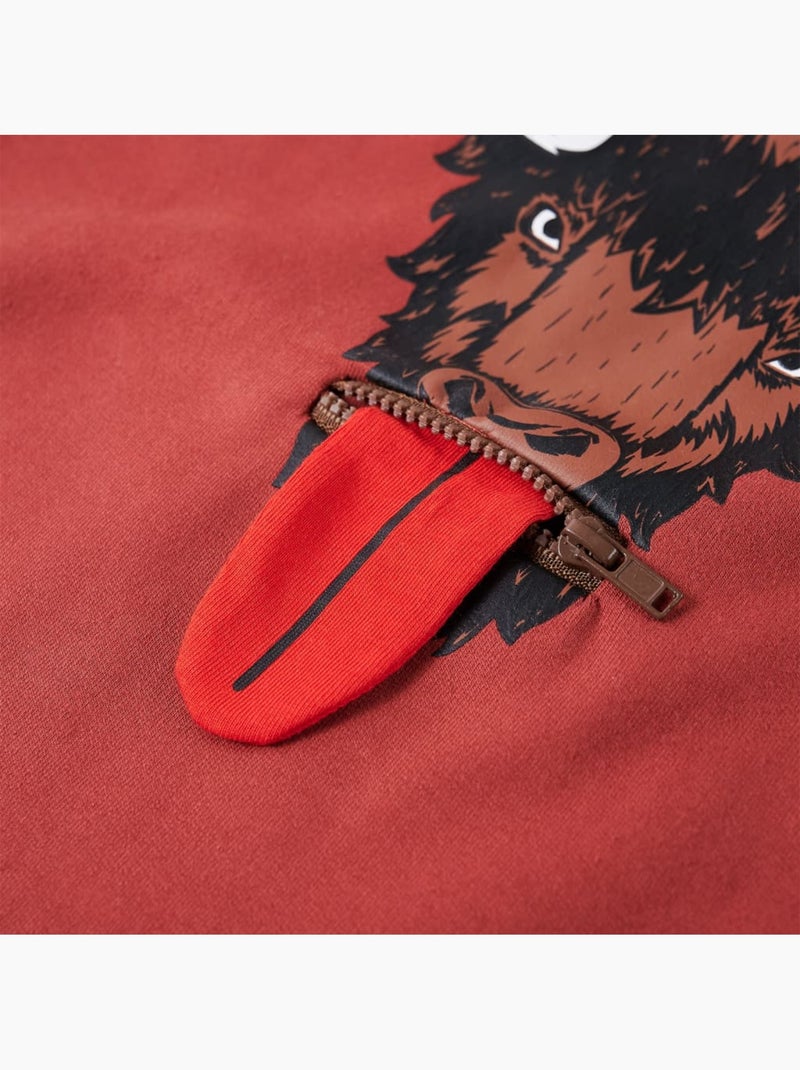 Sweat-shirt À Capuche Pour Enfants Coton - VidaXL Rouge - Kiabi