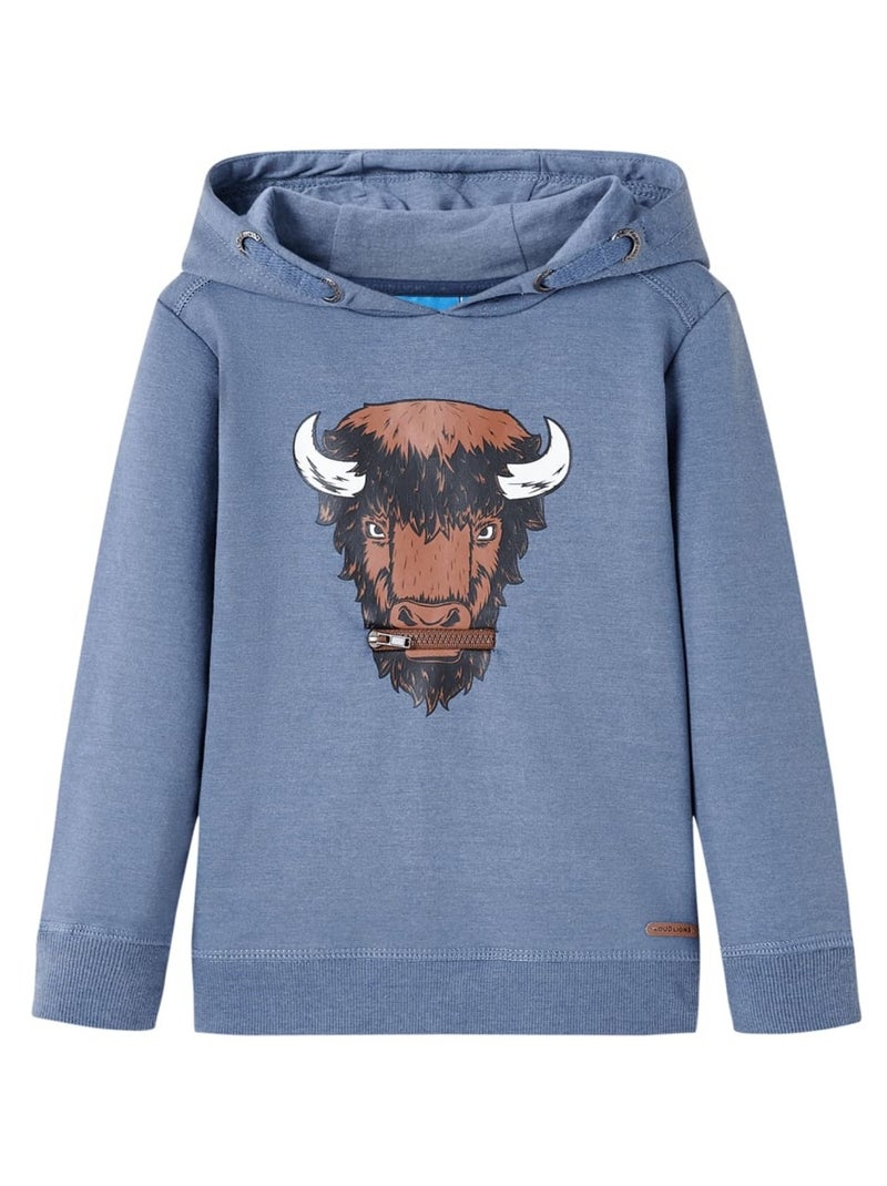 sweat-shirt à capuche pour enfants vidaXL Bleu - Kiabi