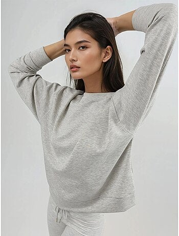 Sweat-shirt à col rond coupe décontractée busem