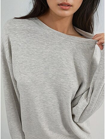 Sweat-shirt à col rond coupe décontractée busem