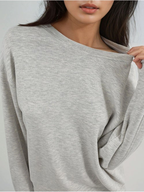 Sweat-shirt à col rond coupe décontractée busem - Kiabi Sweat-shirt à col rond coupe décontractée busem - Kiabi
