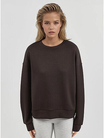 Sweat-shirt à col rond coupe décontractée busem