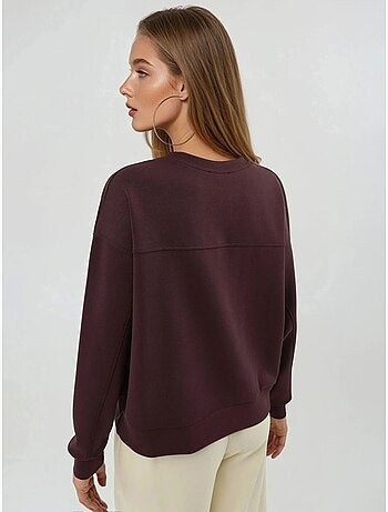 Sweat-shirt à col rond coupe décontractée busem