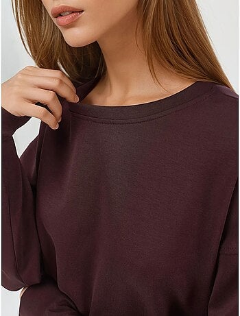Sweat-shirt à col rond coupe décontractée busem