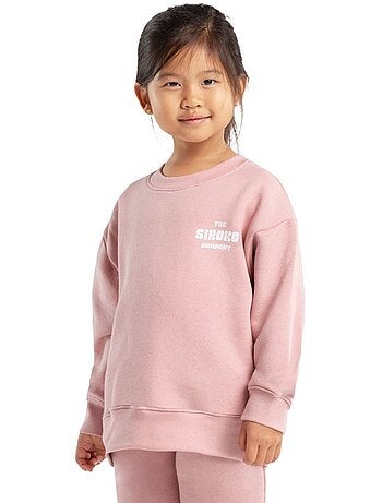 Sweat-shirt à col rond fille lifestyle enfants cheer-g