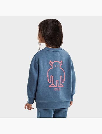 Sweat-shirt à col rond fille lifestyle enfants glob-g