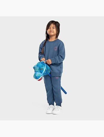 Sweat-shirt à col rond fille lifestyle enfants glob-g