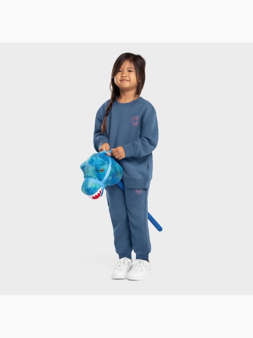 Sweat-shirt à col rond fille lifestyle enfants glob-g - Kiabi