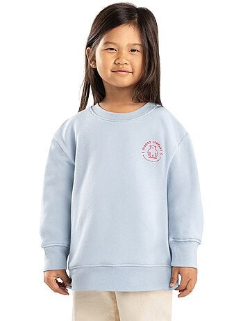 Sweat-shirt à col rond fille lifestyle enfants gummy-g