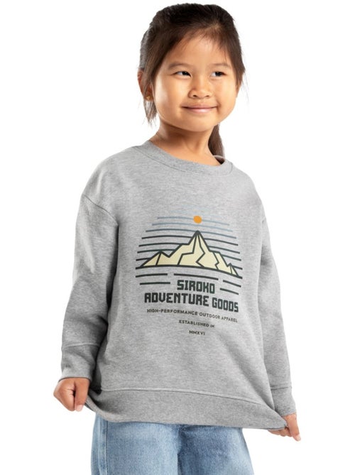 Sweat-shirt à col rond fille lifestyle enfants progress-g - Kiabi