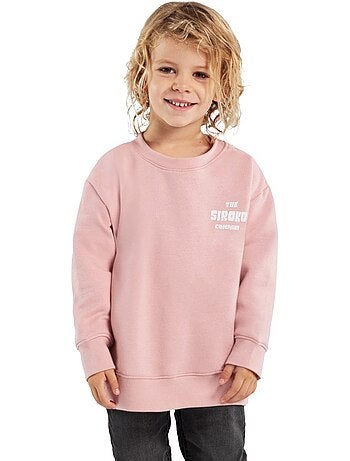 Sweat-shirt à col rond garçon lifestyle enfants cheer