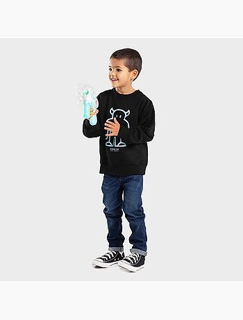 Sweat-shirt à col rond garçon lifestyle enfants furry