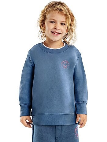 Sweat-shirt à col rond garçon lifestyle enfants glob