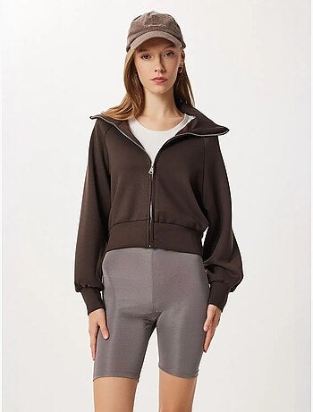 Sweat-shirt à col roulé zippé istanbul