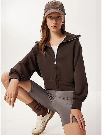 Sweat-shirt à col roulé zippé istanbul