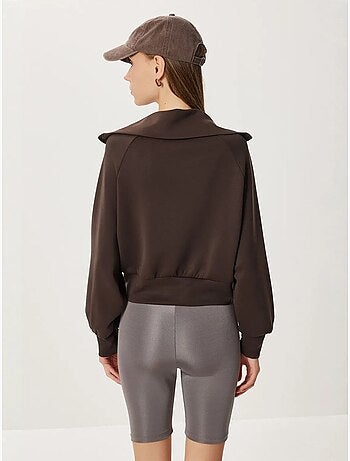 Sweat-shirt à col roulé zippé istanbul