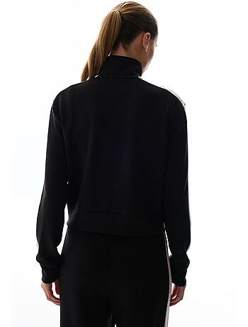 Sweat-shirt à détail rayé silky touch penti