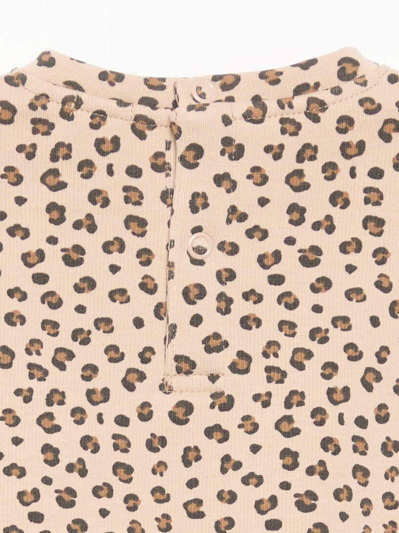 Sweat-shirt à manches longues Beige - Kiabi