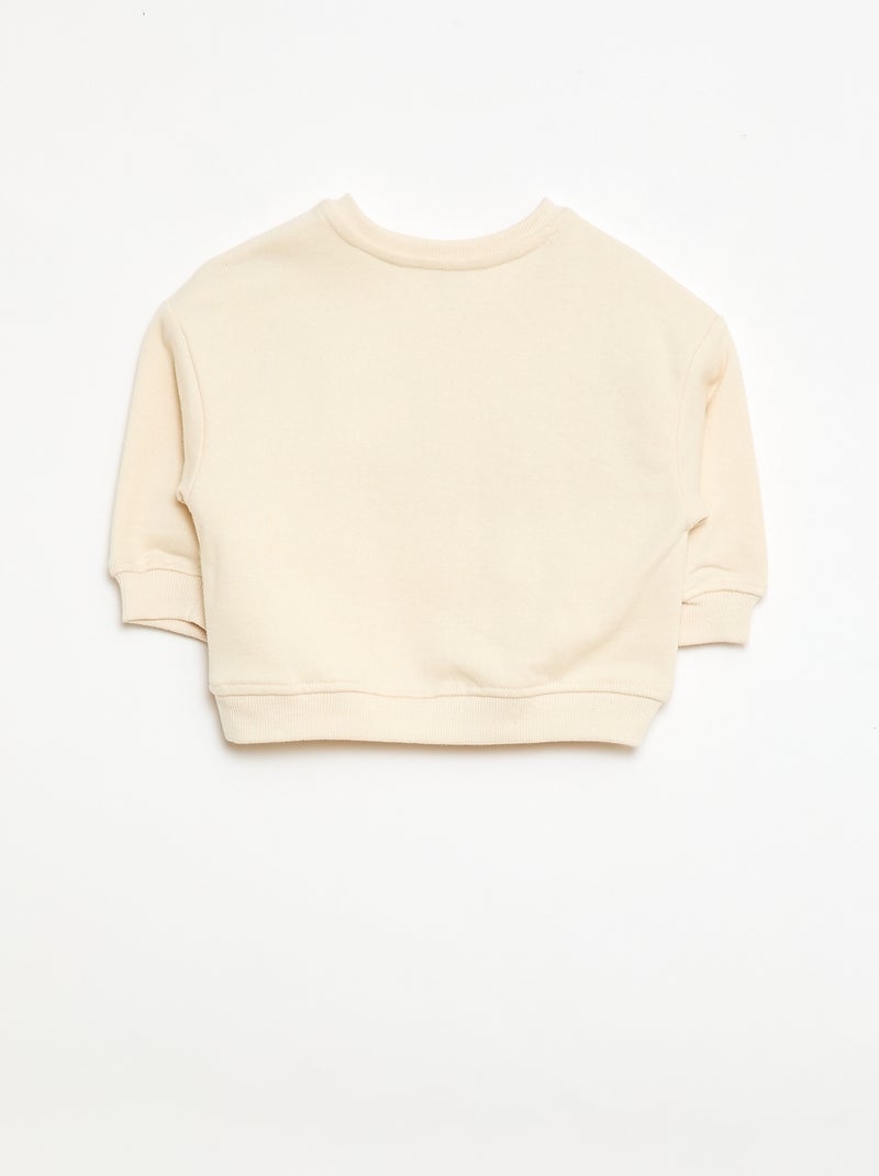Sweat-shirt à manches longues Blanc - Kiabi