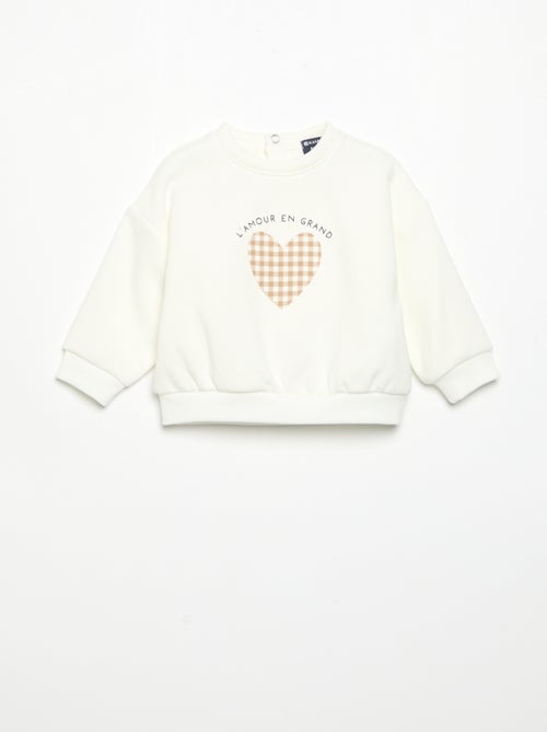 Sweat-shirt à manches longues - Kiabi