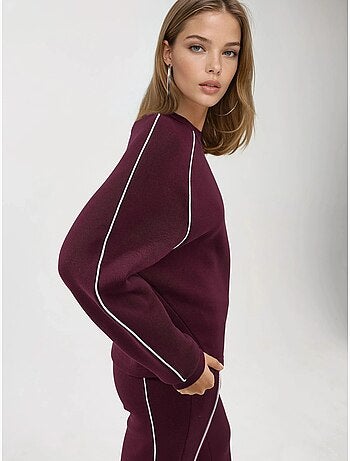 Sweat-shirt à manches longues et col rond coupe décontractée busem