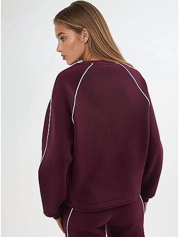 Sweat-shirt à manches longues et col rond coupe décontractée busem