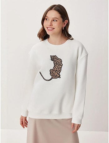 Sweat-shirt à manches longues et col rond istanbul