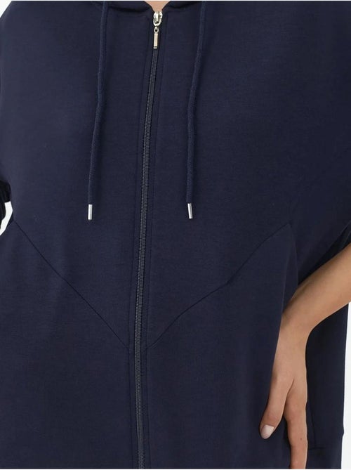 Sweat-shirt à manches longues et col zippé à motifs hiccup - Kiabi Sweat-shirt à manches longues et col zippé à motifs hiccup - Kiabi