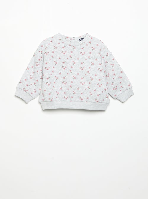 Sweat-shirt à manches longues - Kiabi