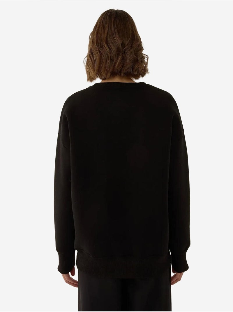 Sweat-shirt à slogan Comfort Fit Noir - Kiabi
