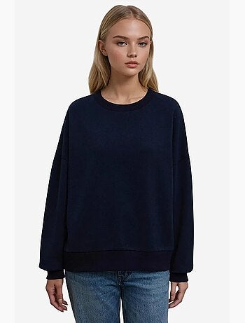 Sweat-shirt basique à col rond surdimensionné hiccup