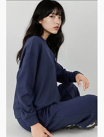 Sweat-shirt basique doux au toucher hiccup