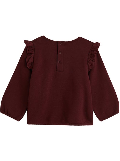 Sweat-shirt bébé en molleton aimée - Kiabi