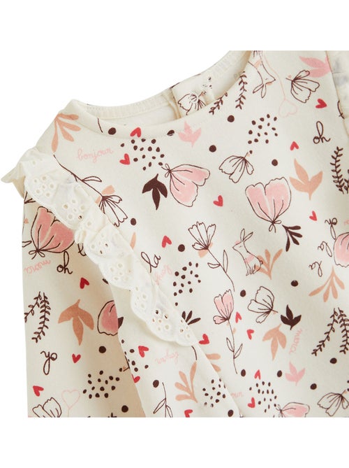 Sweat-shirt bébé en molleton aimée - Kiabi