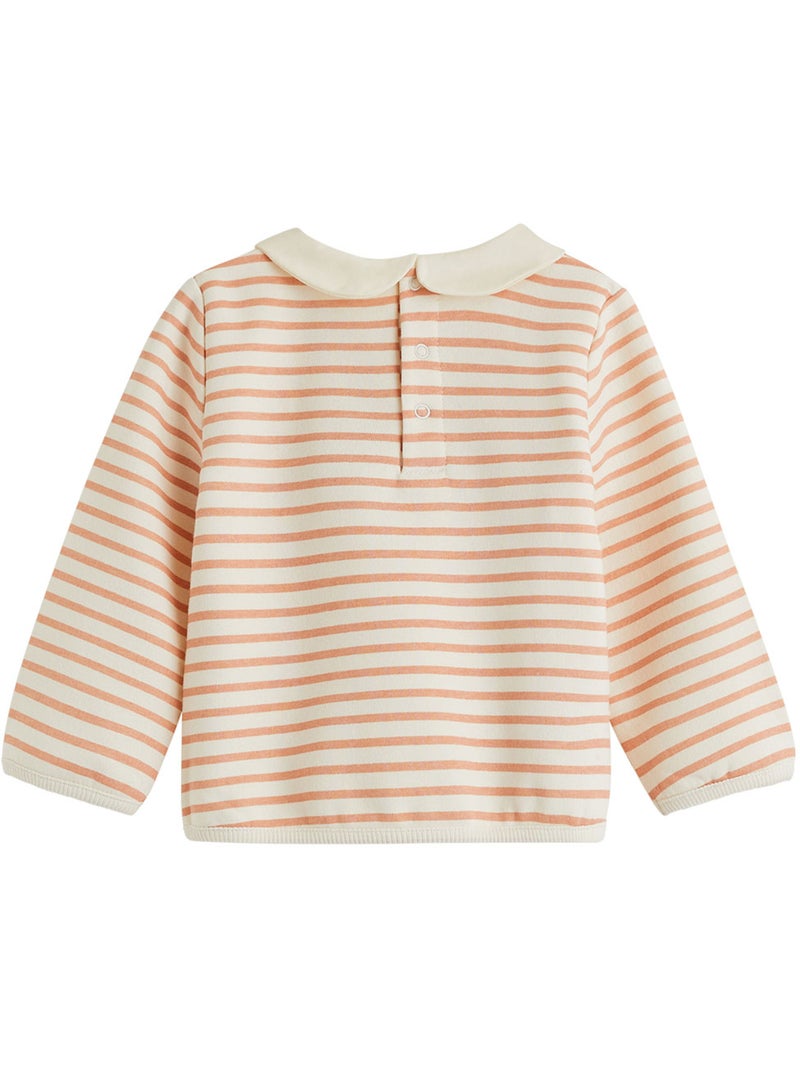 Sweat-shirt bébé en molleton aimée Ecru - Kiabi