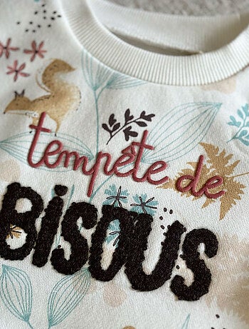 Sweat-shirt bébé en molleton Bloom